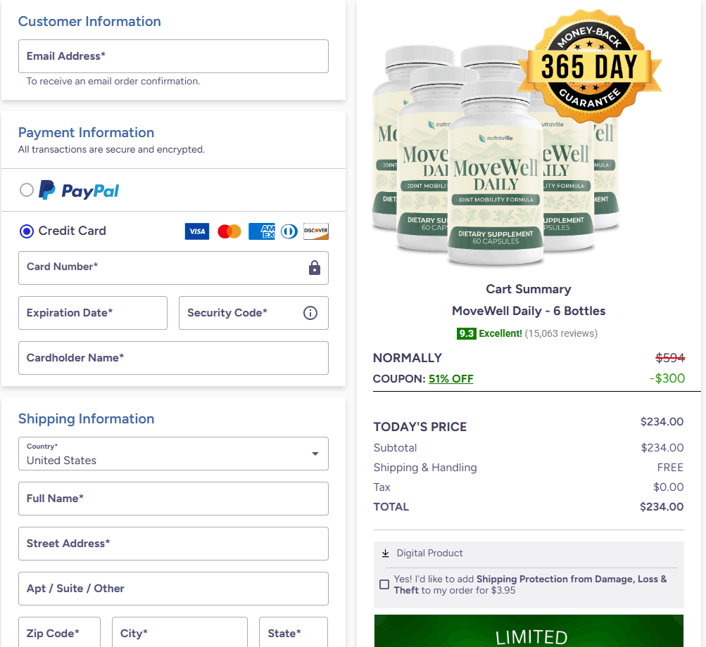 movewell daily order form